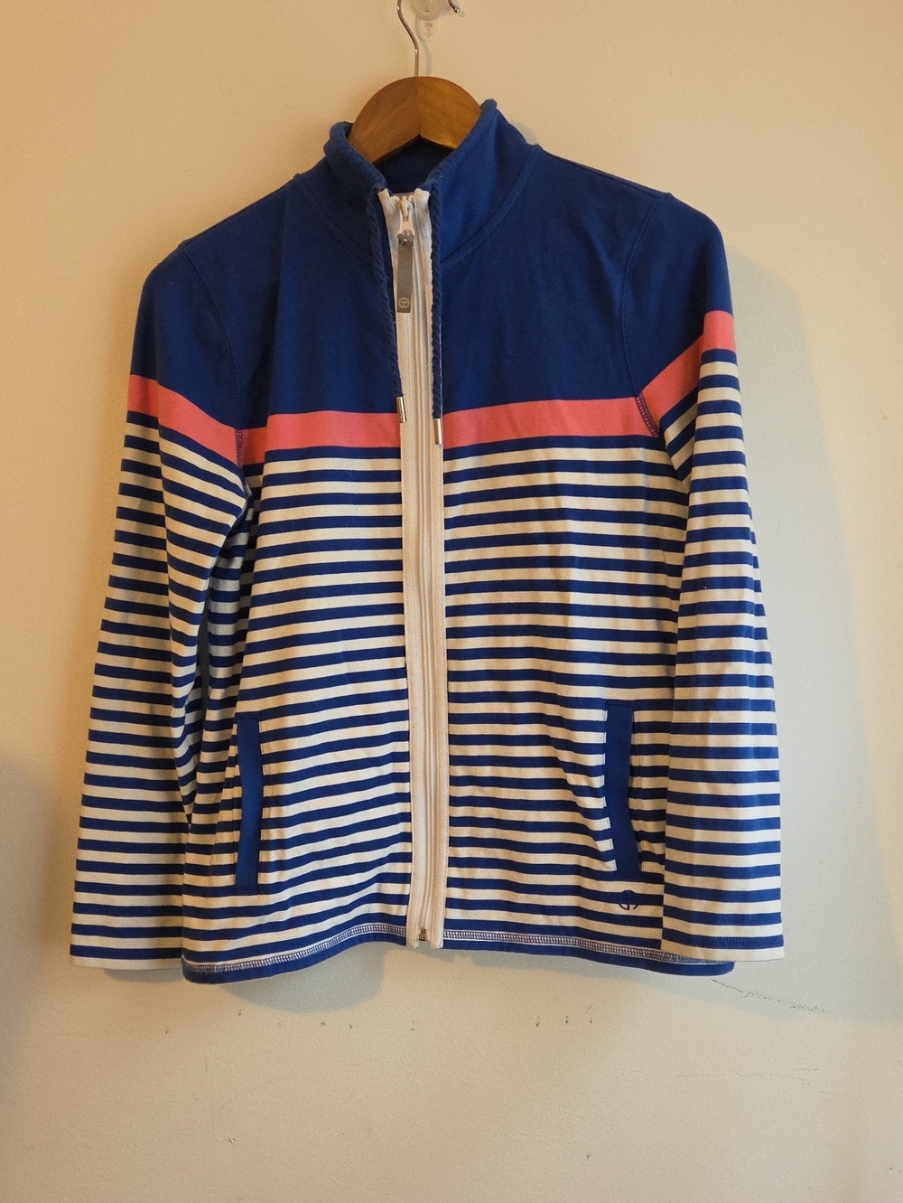 T By Talbots Striped Track Jacket